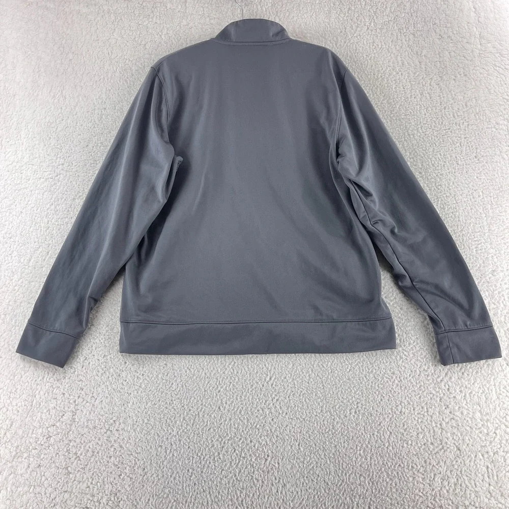 Under‎ Armour Basketball Jacket Mens Large Gray Full Zip Long Sleeve Notre Dame